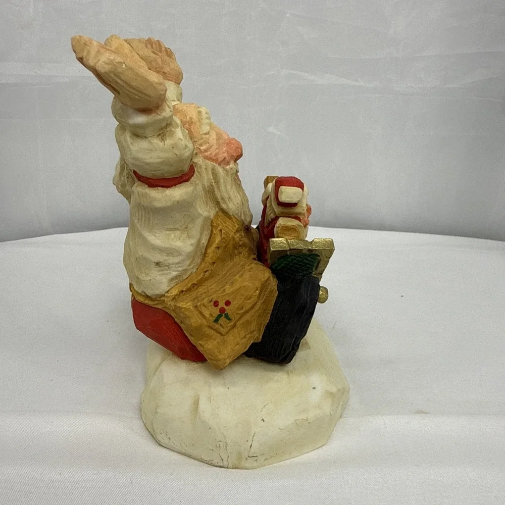 1995 David Frykman Santa Crafted Figure Pop‎ Up Santa Toy Jack In Box Toy